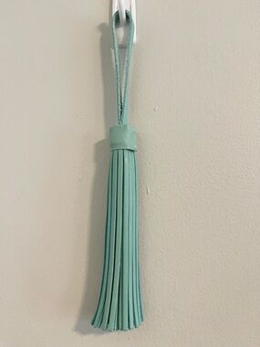 Portland Leather Mint Jumbo Tassel Bag Charm